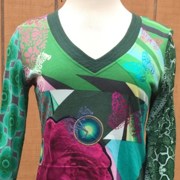 DESIGUAL - "We Love" Top - Picture 7 of 10